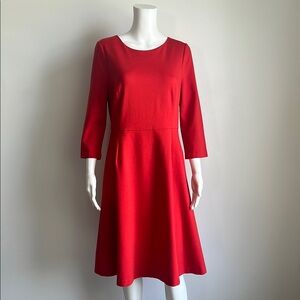 Boden Scarlet Long Sleeve Dress